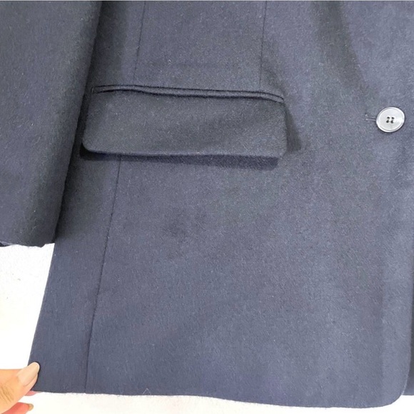 TALBOTS Classic Wool Blend Italy Woven Blazer Jacket Sz 12 NWT - Picture 7 of 13